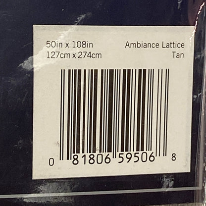 Eclipse Grommet Fleece Lined Insulating Curtain 50in x 108in Ambiance Lattice...
