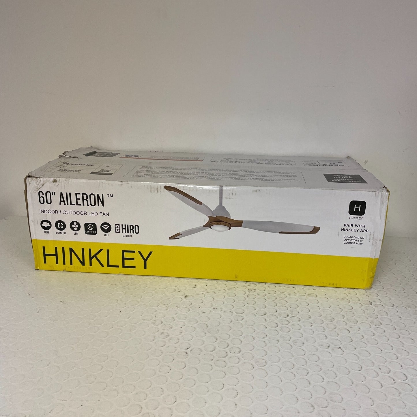 Hinkley Lighting 906760-LDD Aileron 60" 3 Blade Indoor LED - Matte Black
