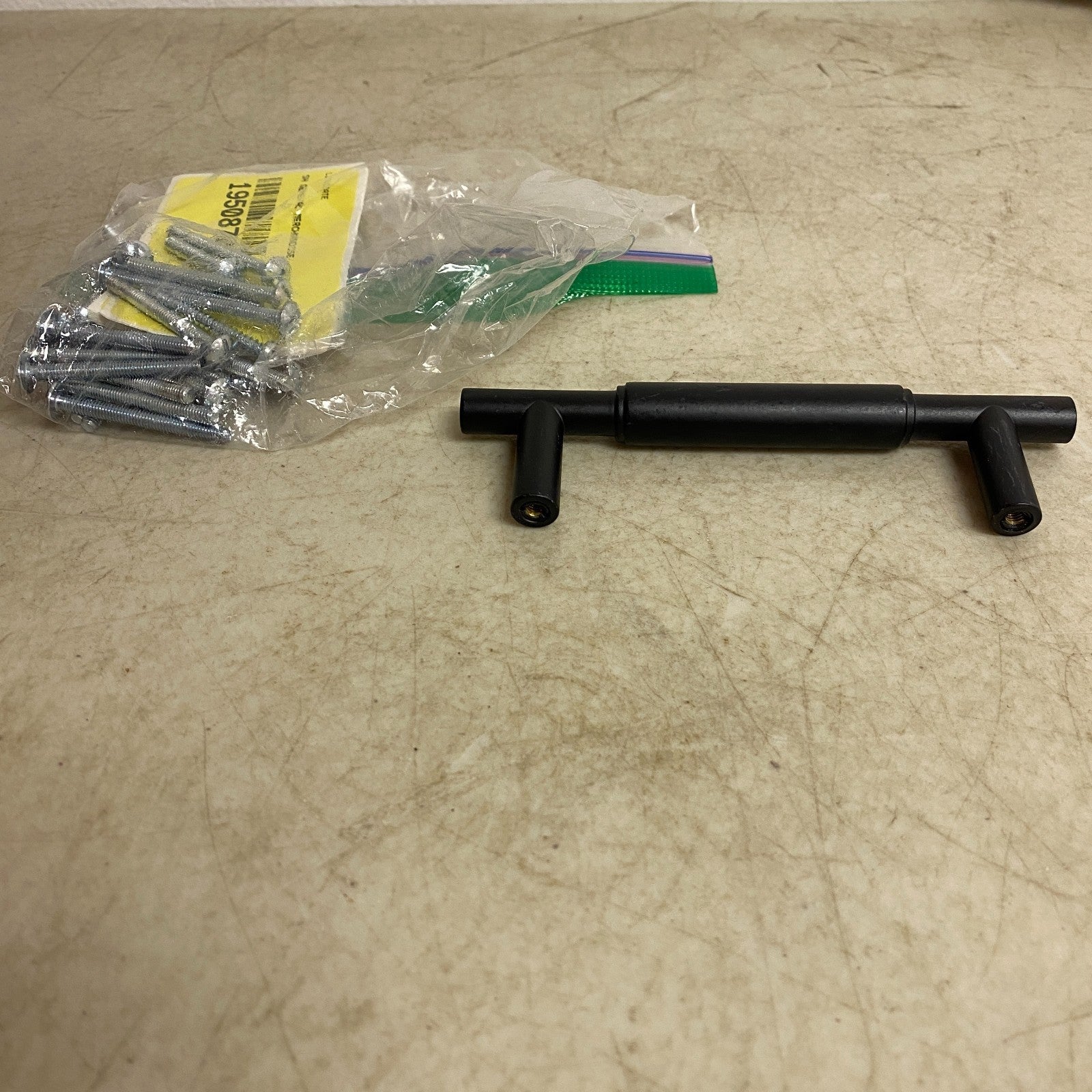 Signature Hardware Colmar 3‑3/4″ Solid Brass Cabinet Pull Matte Black (15 Count)