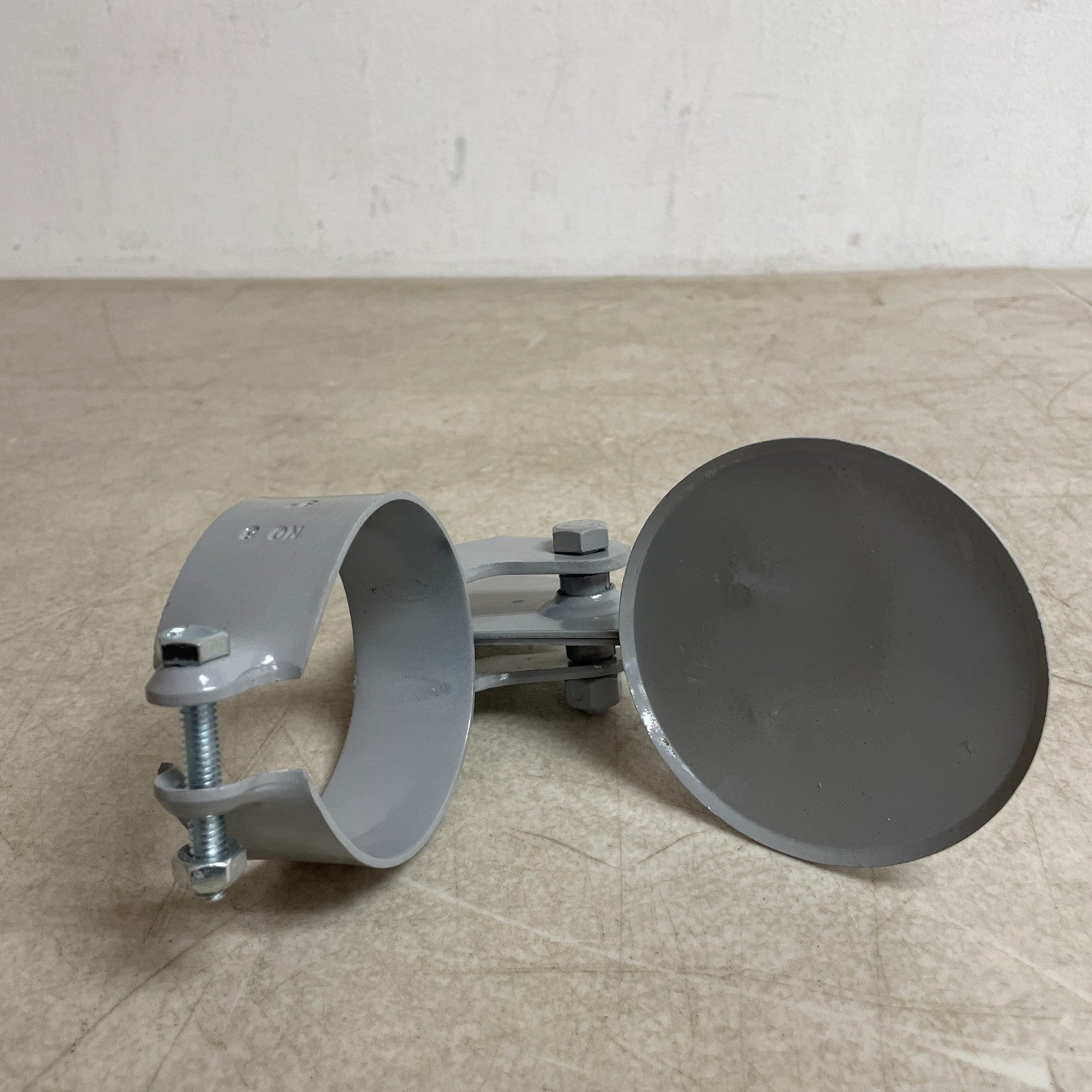 ANTHES 44Z123 Exhaust Rain Cap Steel Gray Powder-Coated Bolt Mount Heavy Duty