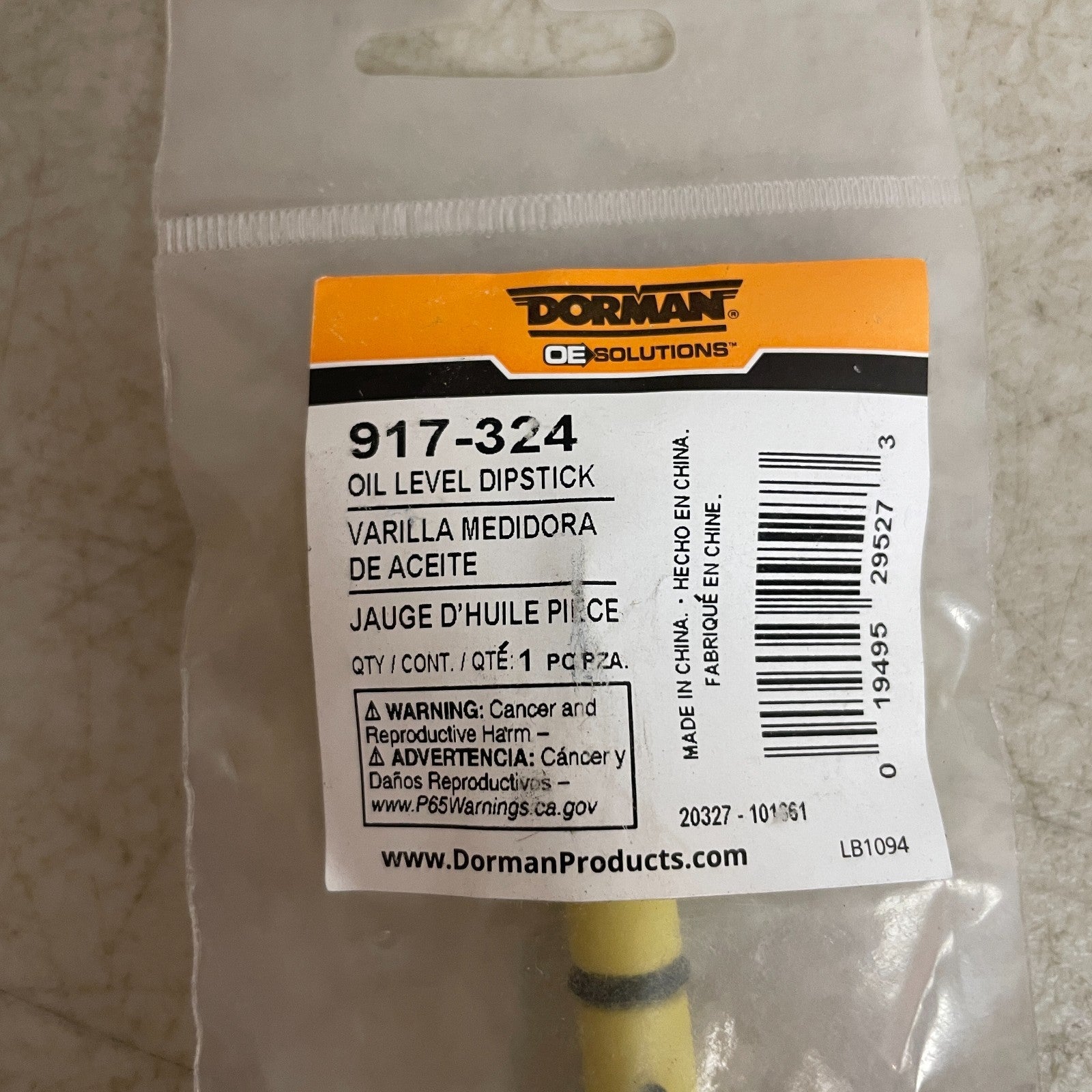 Dorman 917-324 Engine Oil Dipstick 22.17" Steel