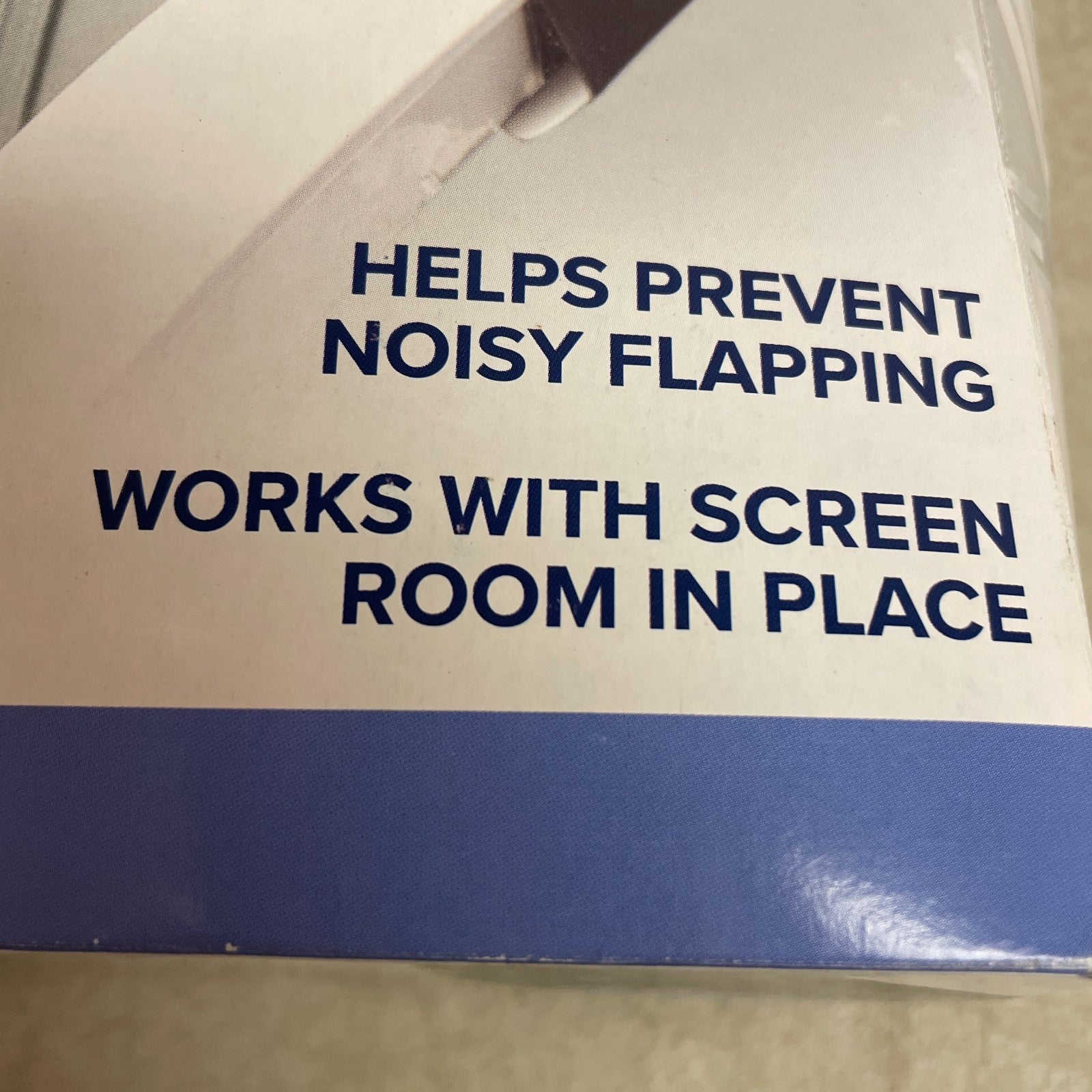 Camco RV Awning De-Flapper Max 2-Pack Black Fabric Clamps Model 42251