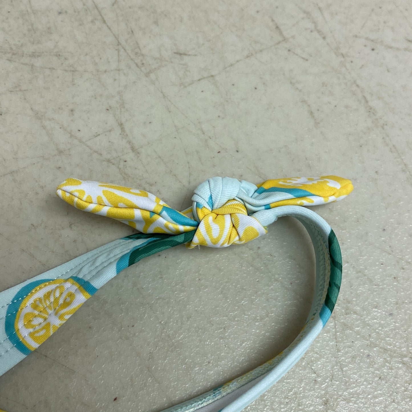 DSG Girls Fashion Swim Top Halter Straps Graphic Print Mint &Lemon Green DSG8115