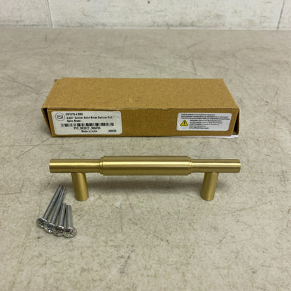 Signature Hardware 3-3/4" Colmar Solid Brass Cabinet Pull - Satin Brass