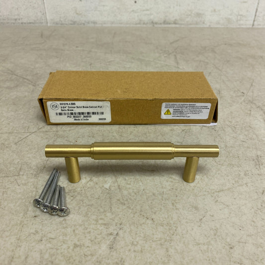 Signature Hardware 3-3/4" Colmar Solid Brass Cabinet Pull - Satin Brass