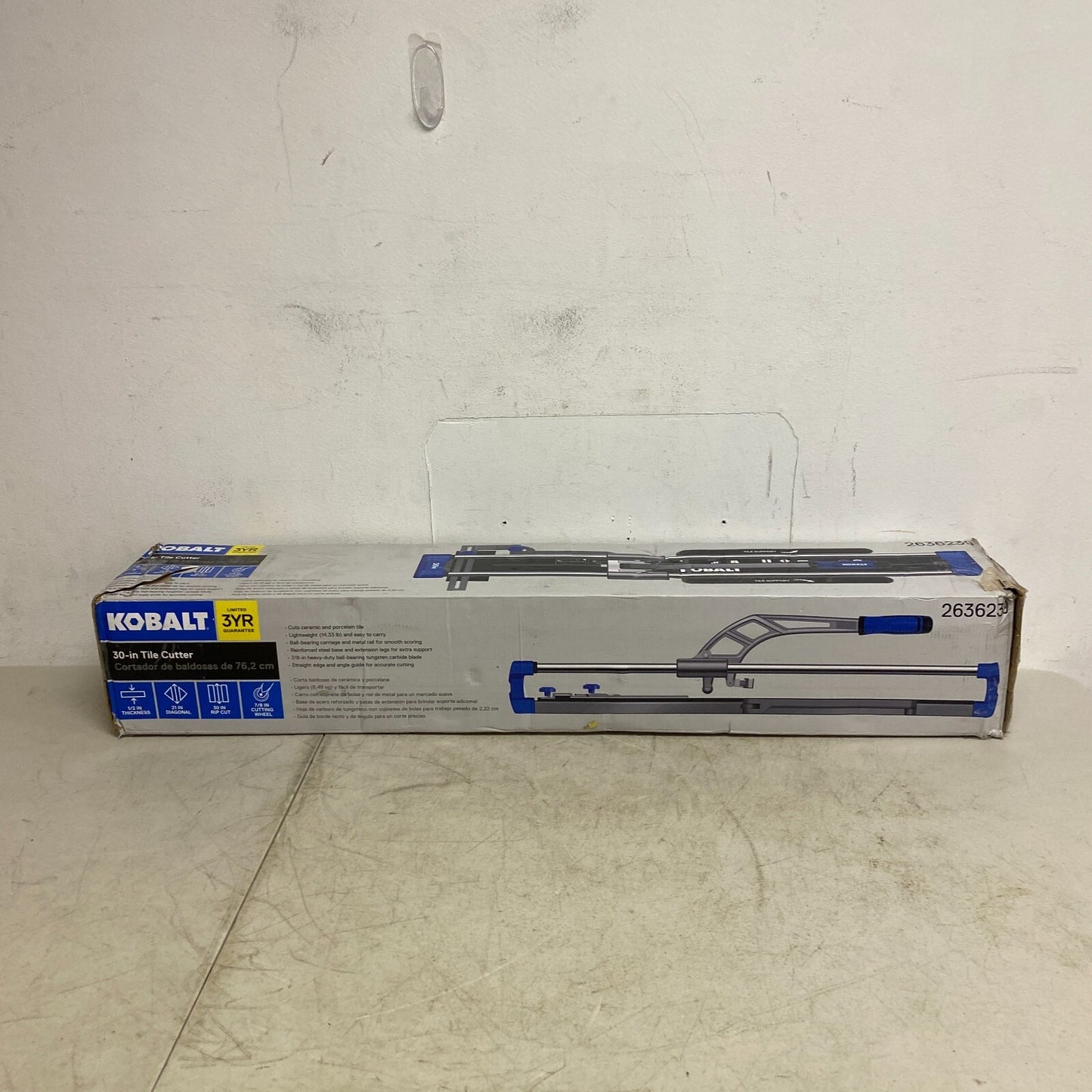 Kobalt 30 inch Tile Cutter 7/8 Cutting Wheel Up to 1/2 inch Thickness