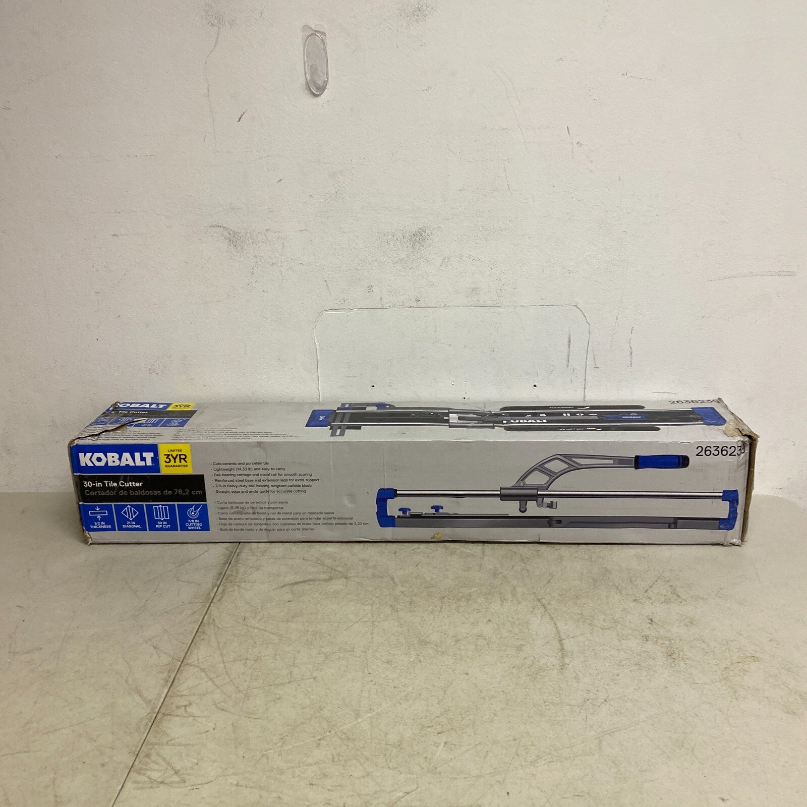 Kobalt 30 inch Tile Cutter 7/8 Cutting Wheel Up to 1/2 inch Thickness