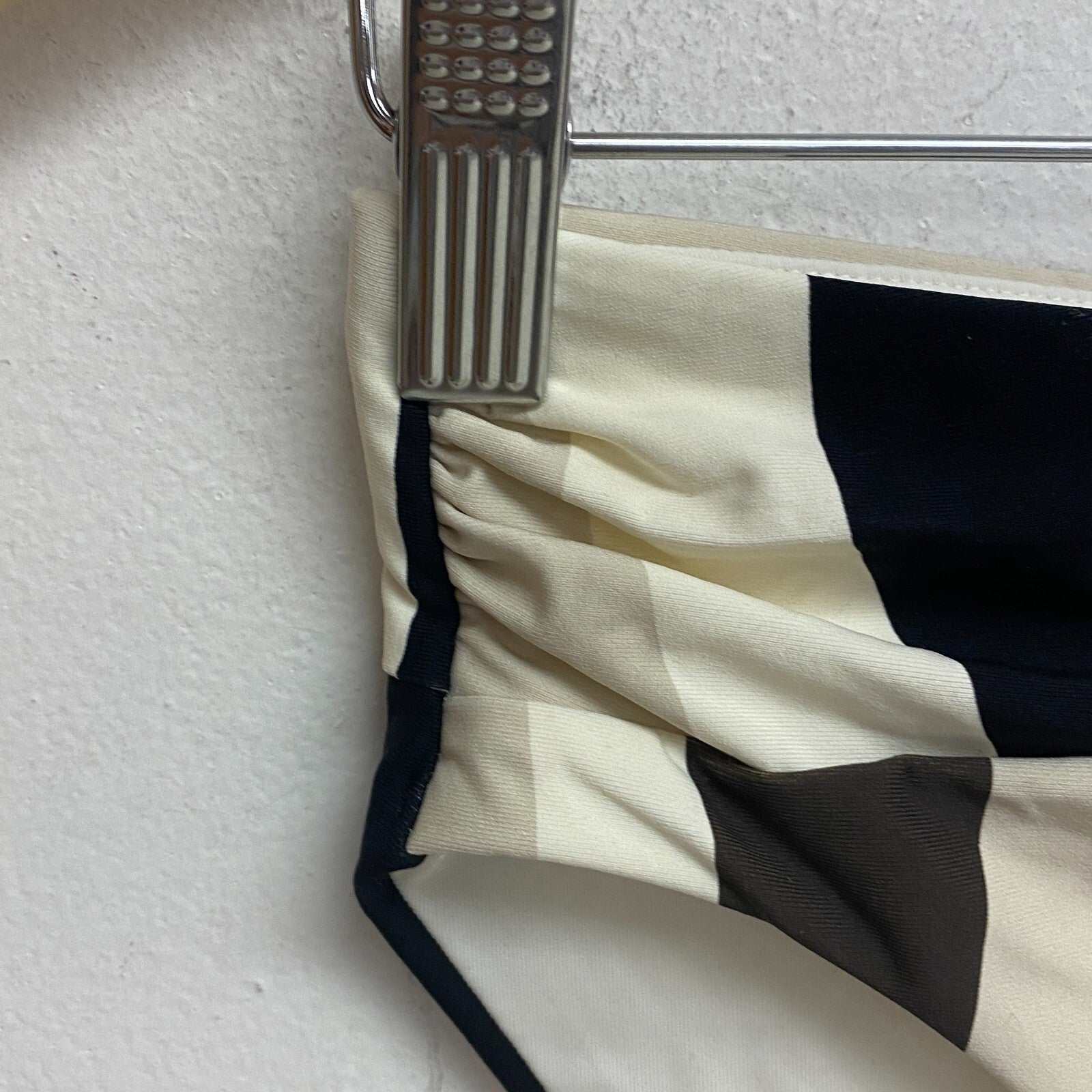 Calia Women's Shirred V Front Mid Rise Bottom Wavy Blocks Neutral WSA23415PRT