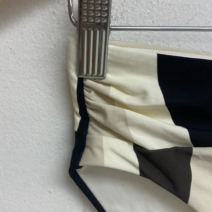 Calia Women's Shirred V Front Mid Rise Bottom Wavy Blocks Neutral WSA23415PRT