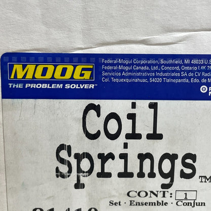 MOOG 81410 Front Coil Spring Set Toyota Camry 2007-2011 4-Cyl Pair