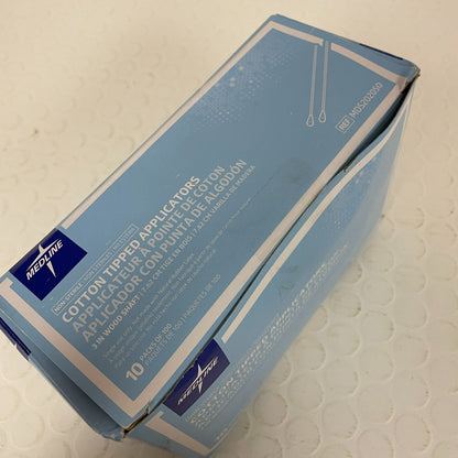 Medline Nonsterile Cotton Tipped Applicator Box of 1000