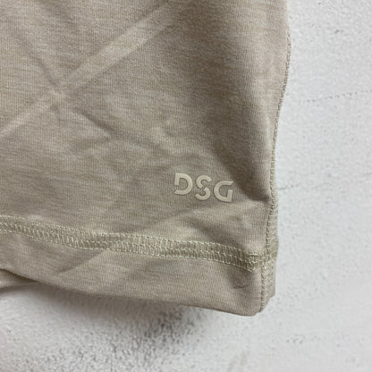DSG Men's 365 Collection Short Sleeve Tee Light Sand/Pure White DAM21107 New!