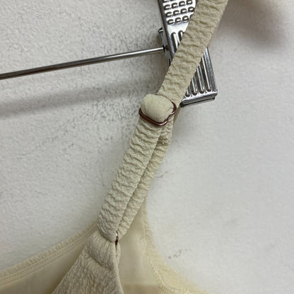 Calia Women's Swim Collection Racerback Tie Back Bikini Top Light Sand WSA23200N