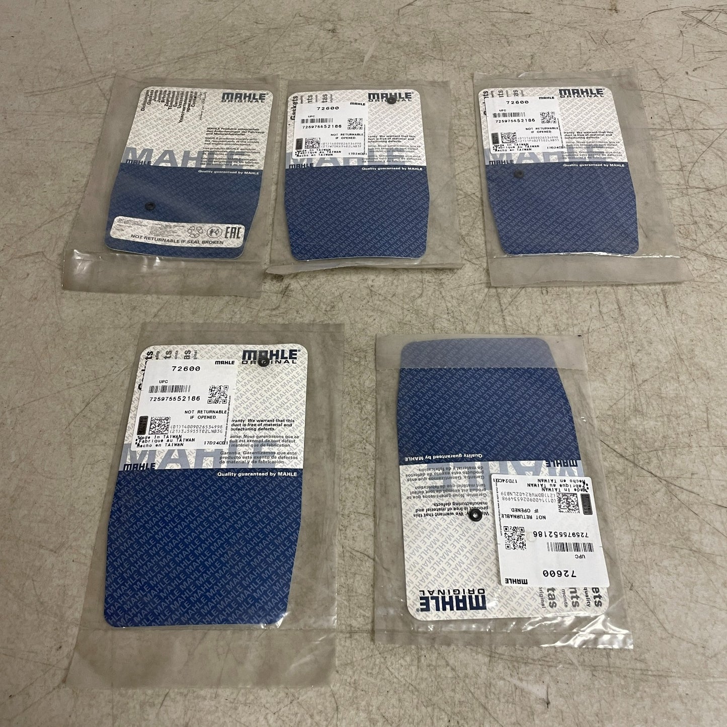 MAHLE Multi-Purpose O-Ring 5-Pack Metric Seal 72600