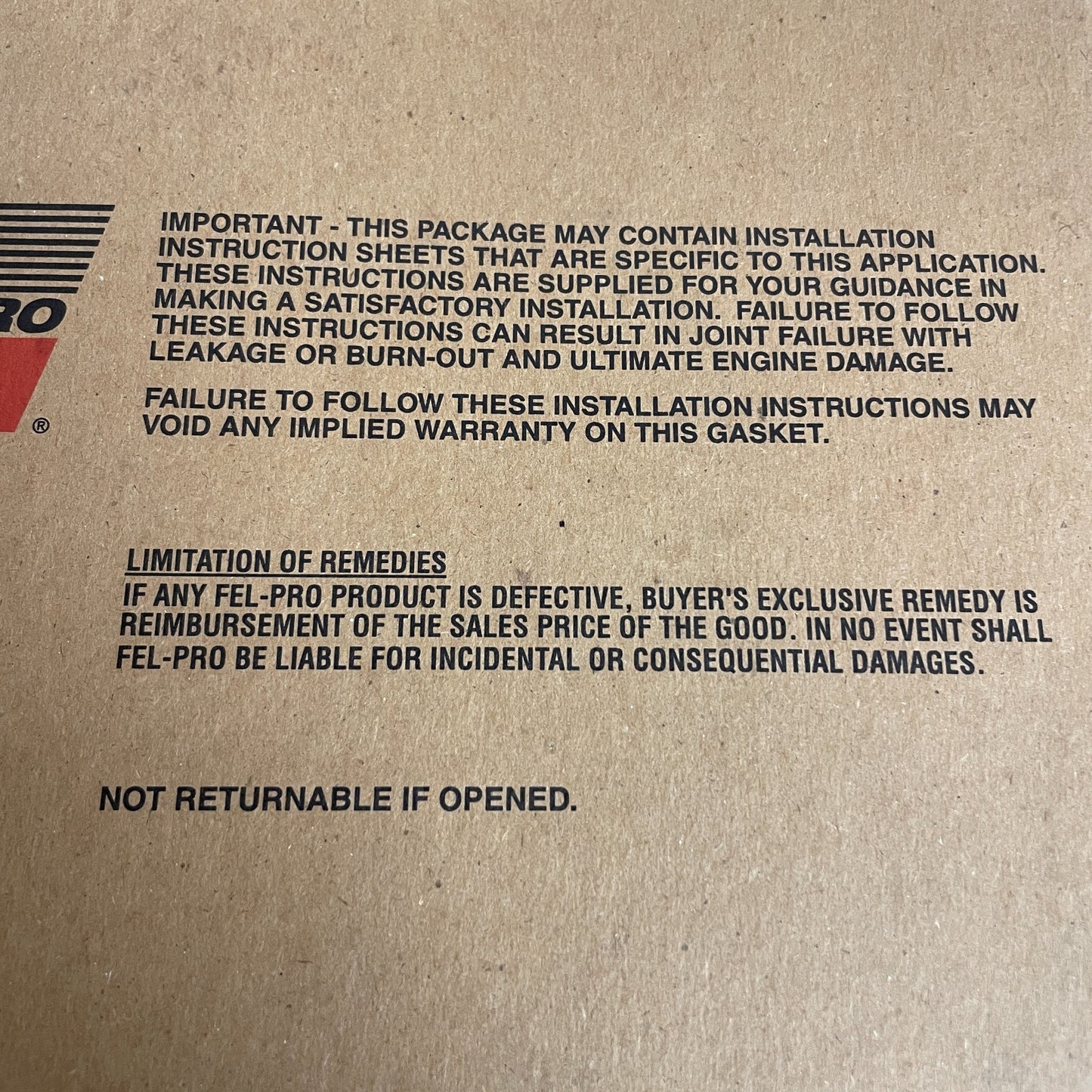 Fel-Pro VS50292C Valve Cover Gasket 1985-1988 Chevrolet Sprint