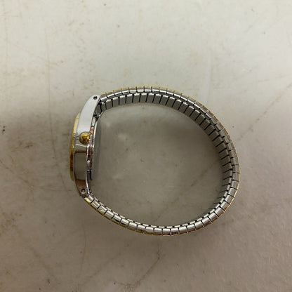 Armitron Watch Japan Quartz Women Dual Tone Gold Plated Stretch Steel 75/5420TTG