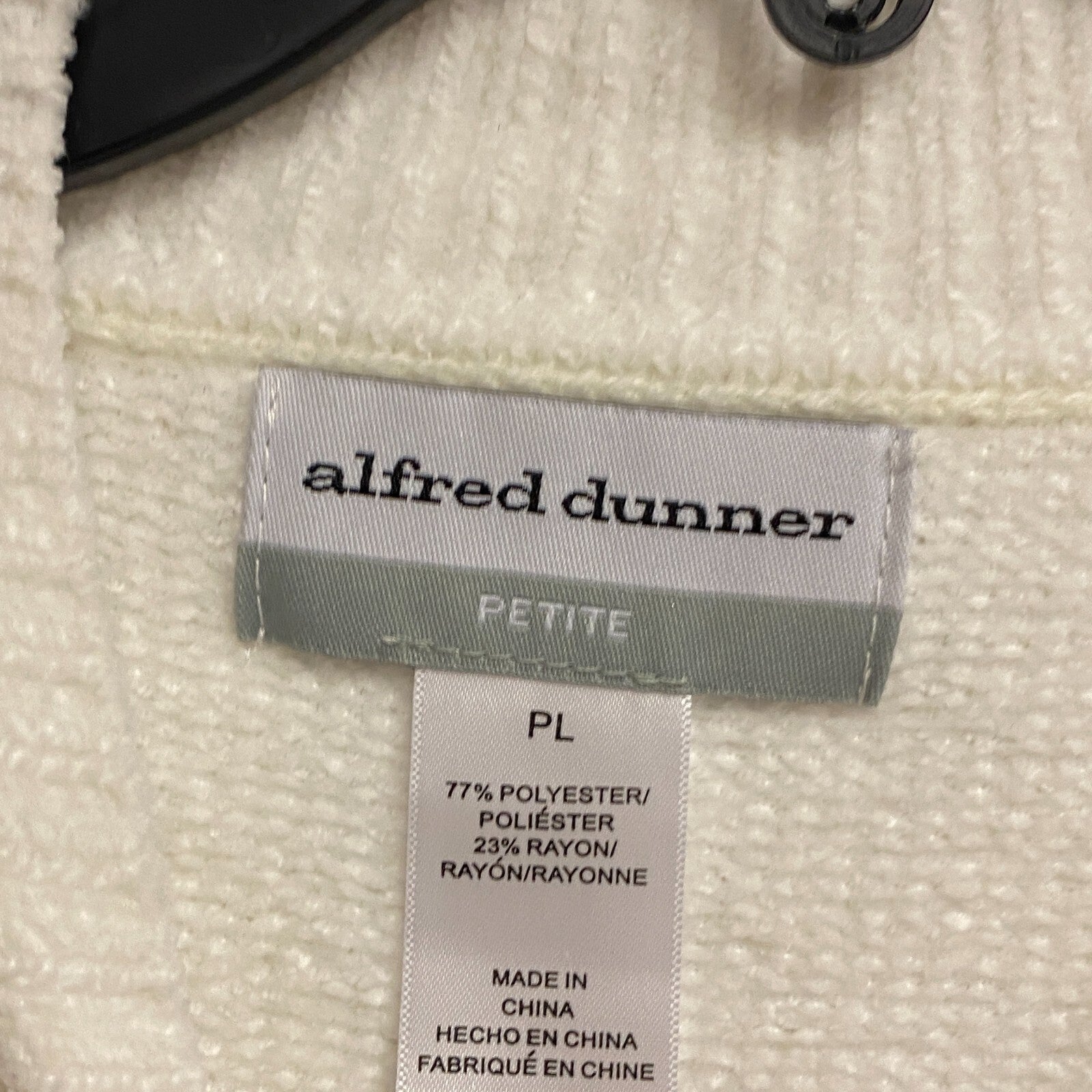 Alfred Dunner Women's Long Sleeve Cable Knit Turtle Neck Sweater Sz PL Color Ivy
