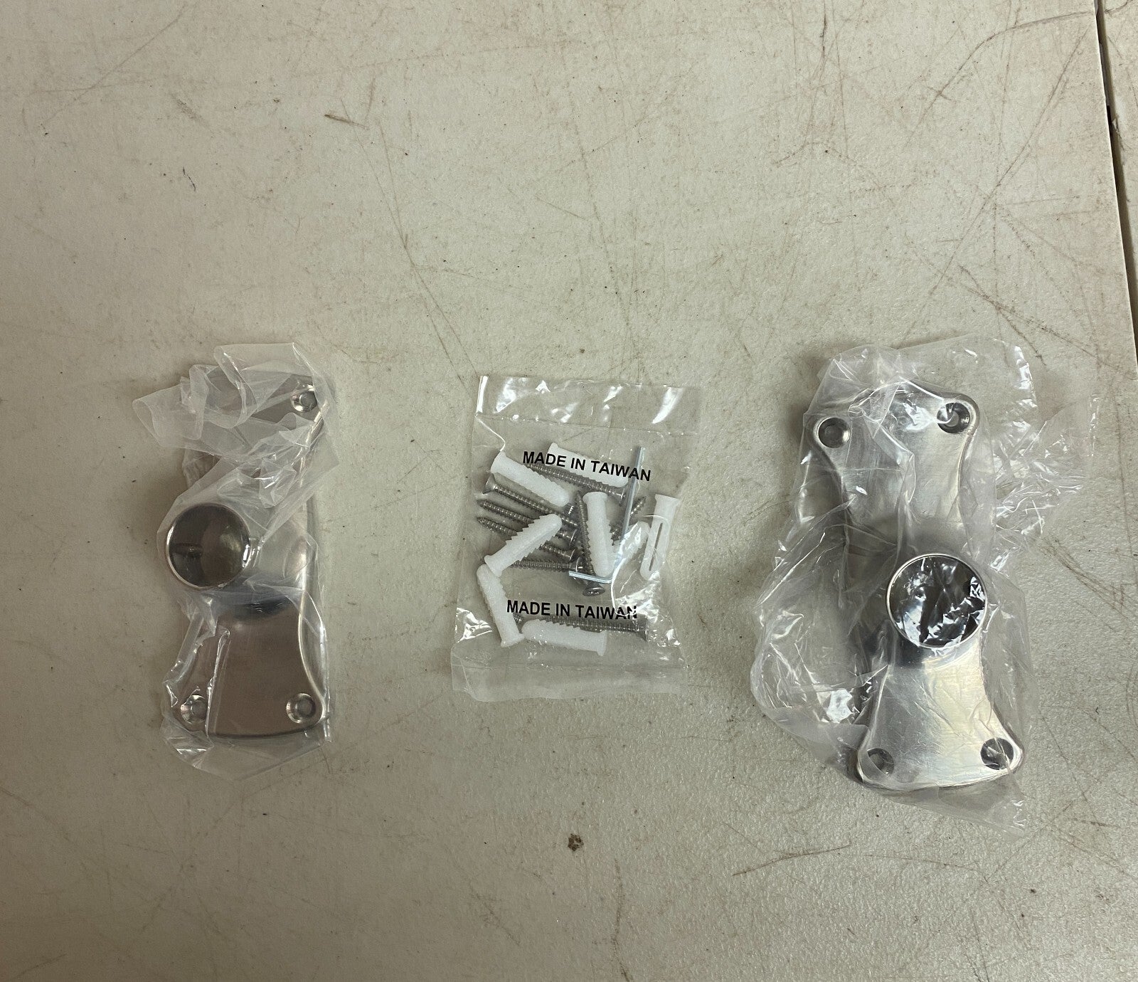 SIGNATURE HARDARE 48" STRAIGHT SOLID BRASS SHOWER ROD-BRUSHED NICKEL