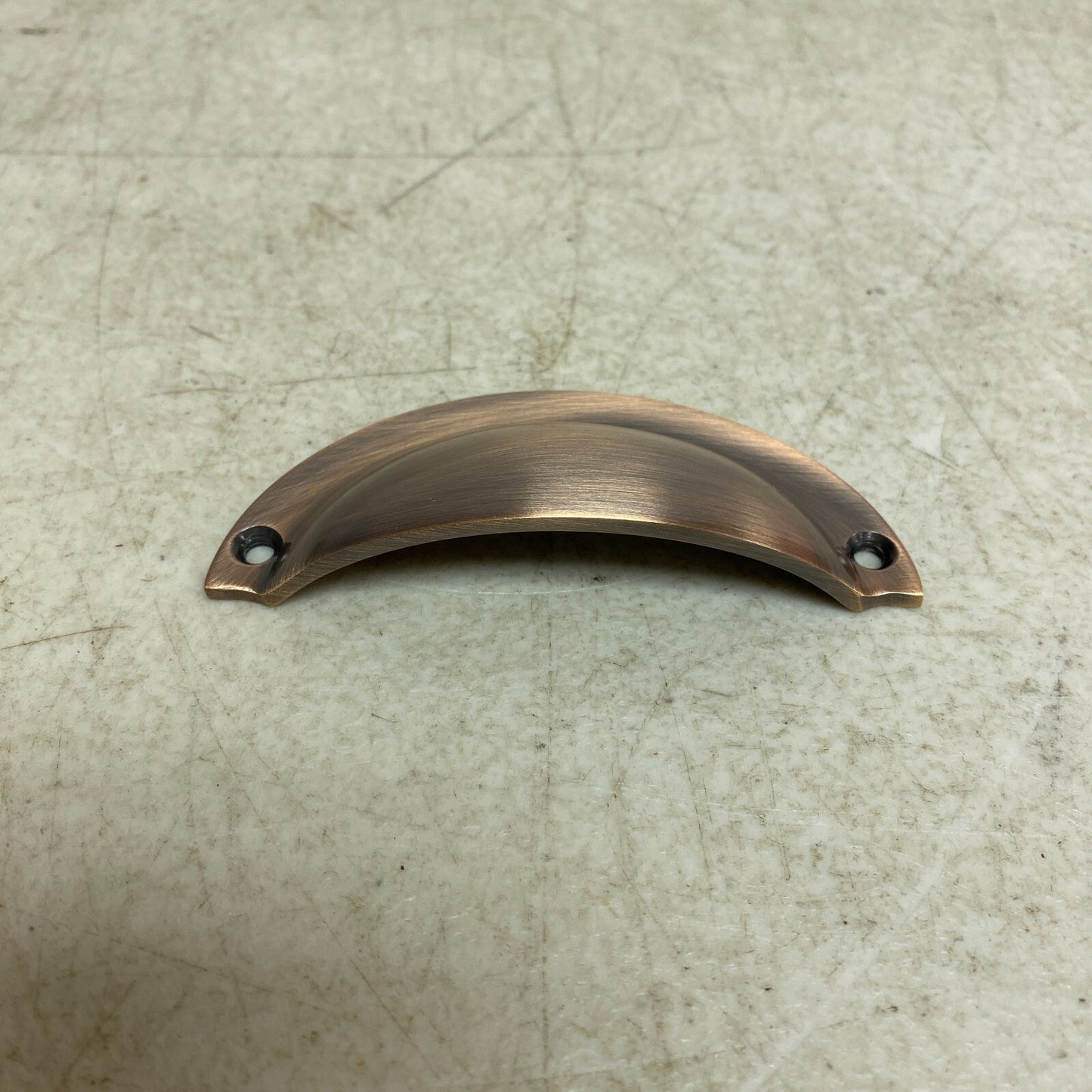 Signature Hardware Rustic Style Brass Traditional Cup Pull - Antique Copper