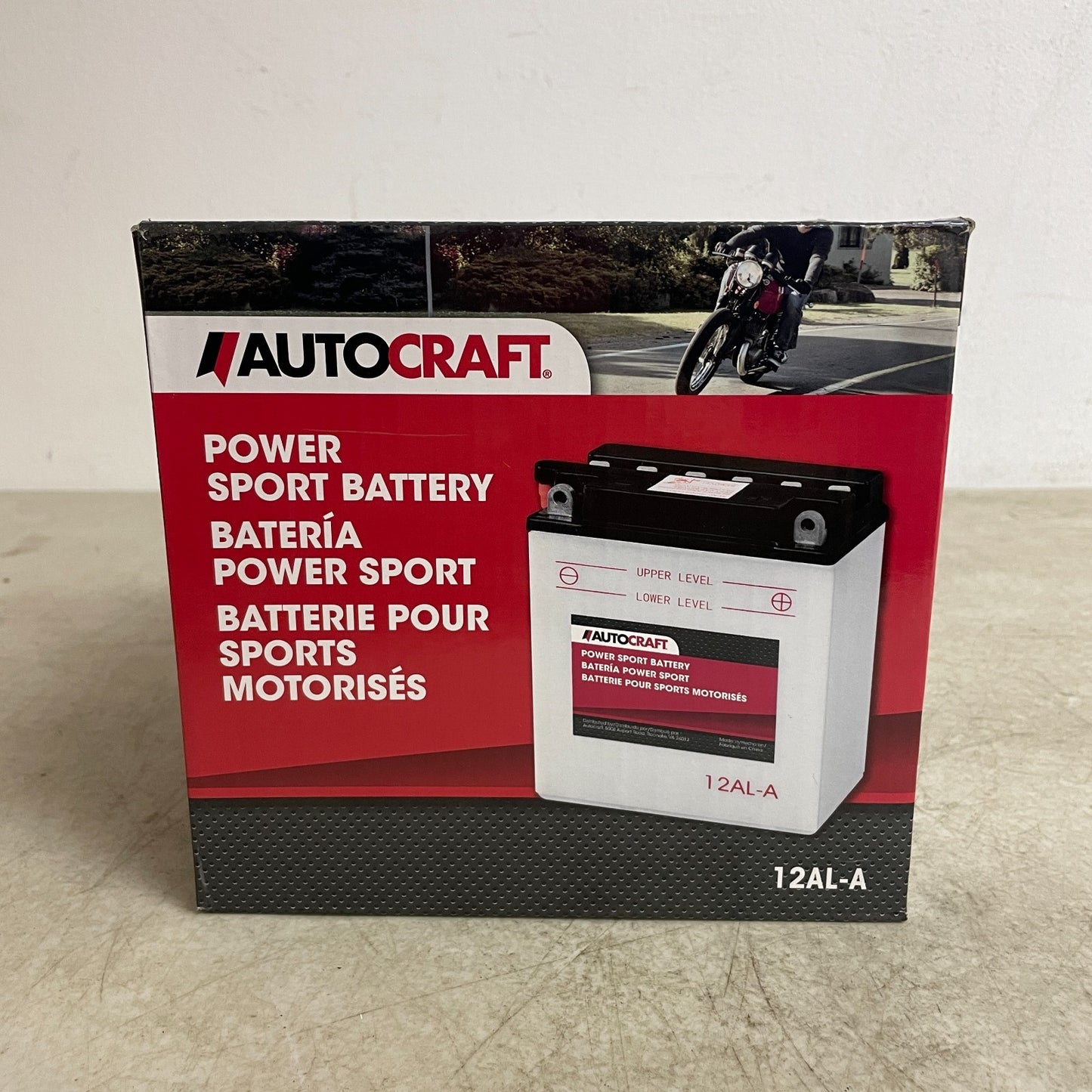 Autocraft 12AL-A 12V 12Ah Powersport Battery Dry-Charged 180 CCA Motorcycle