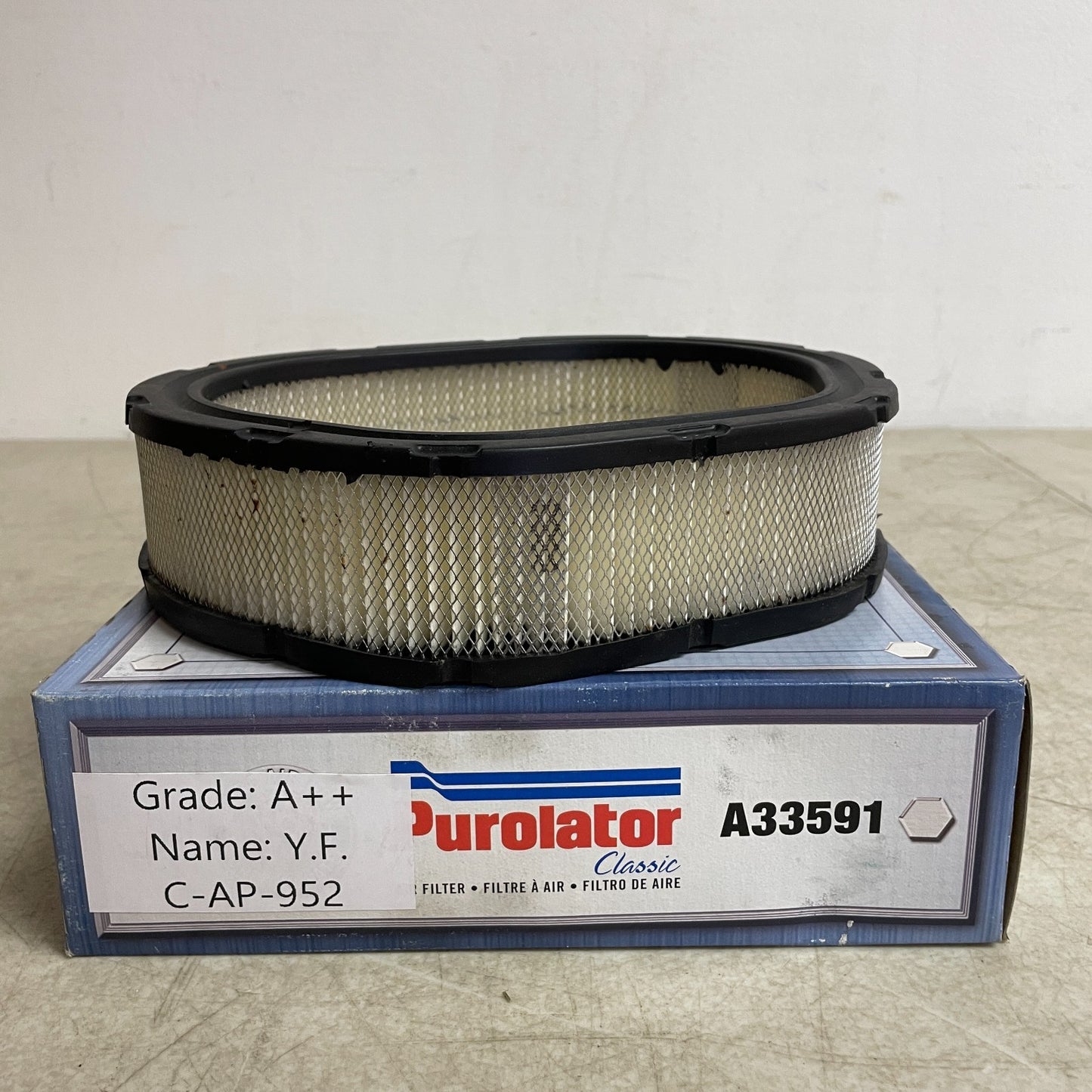 Purolator Classic Engine Air Filter A33591 Blocks 99% Dirt