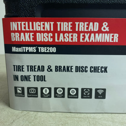 AUTEL MaxiTPMS TBE200 Laser Tire Tread & Brake Disc Wear Examiner Black