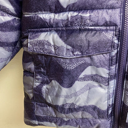DSG Boys Insulated Puffer Jacket PRT Midnight Purple DOT Camouflage DOG23501PRTA