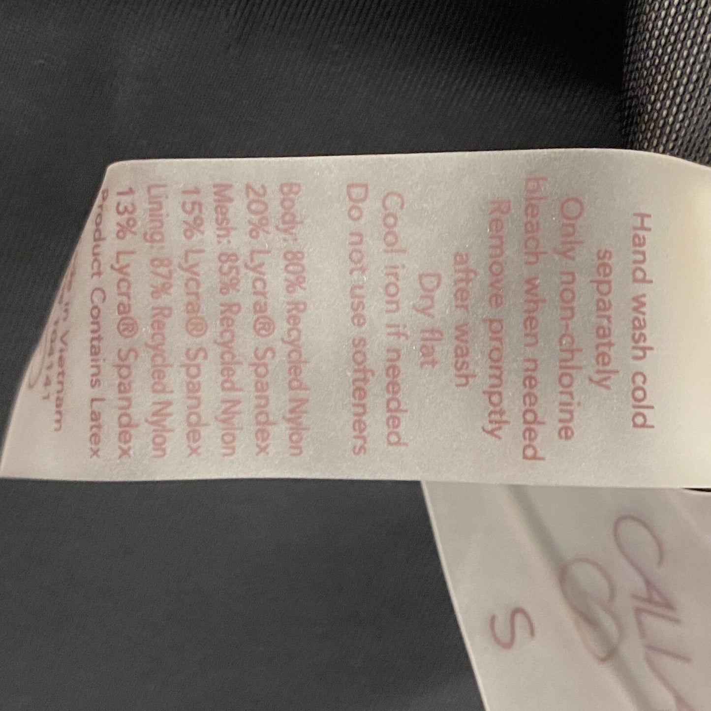 Calia Women's Tie Back Bikini Top Black Color block WSA23200PRT Brand New!