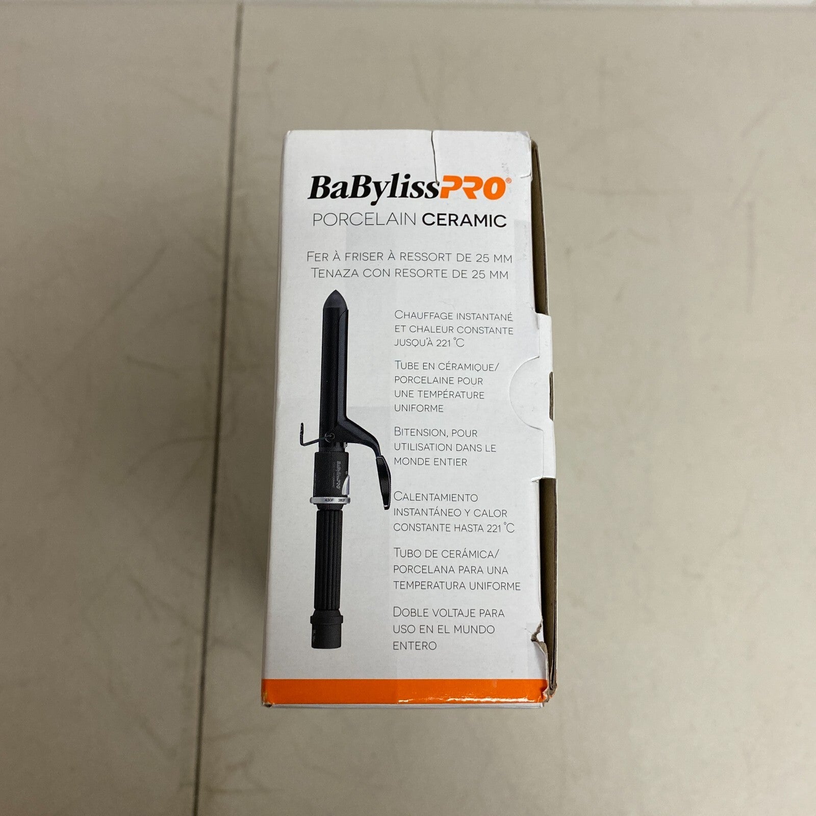 BaByliss PRO Porcelain Ceramic 1" Spring Curling Iron BP100SUC **PARTS ONLY**