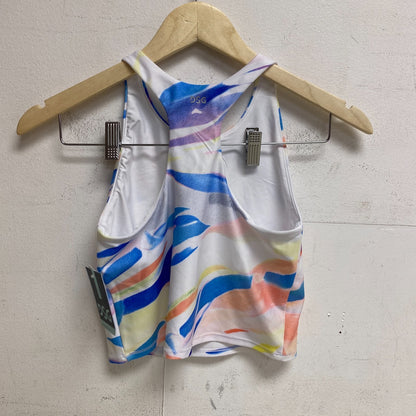 DSG Girls' Performance Shelf Bra Tank Swim Top Summer Watercolor DAG23712PRT