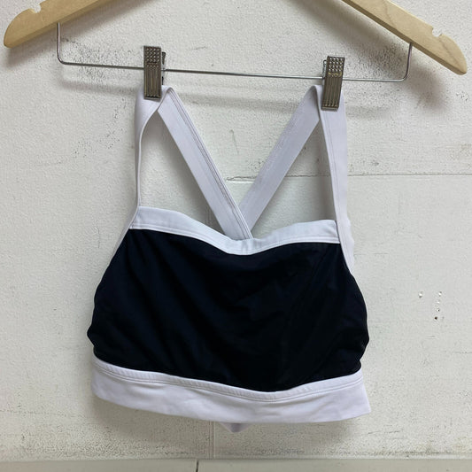 DSG Womens Maxine Swim Top Pure Black/White Solid Swim Trendy DSW2979N