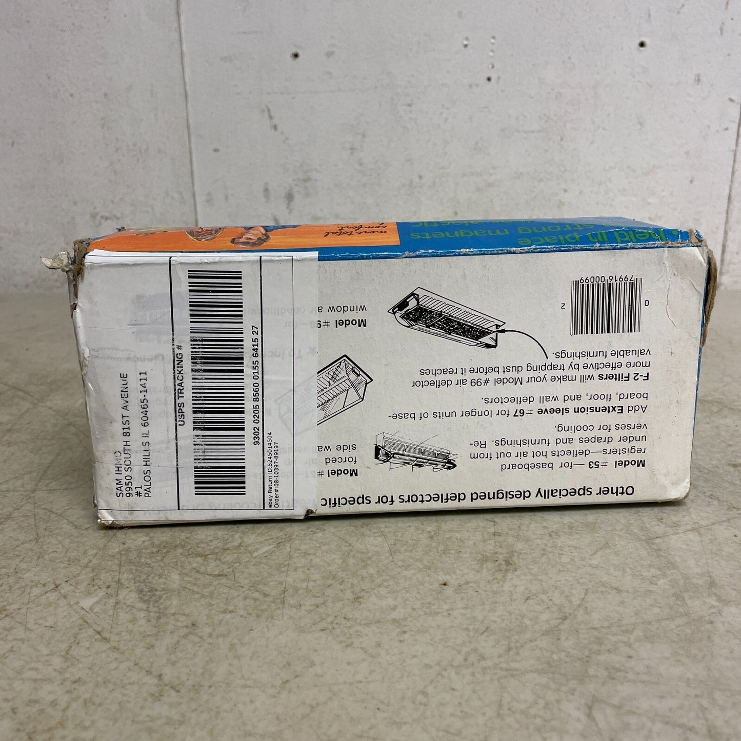 Deflect-o Vintage Deflecto Air Deflector  heating&cooling 2 pack