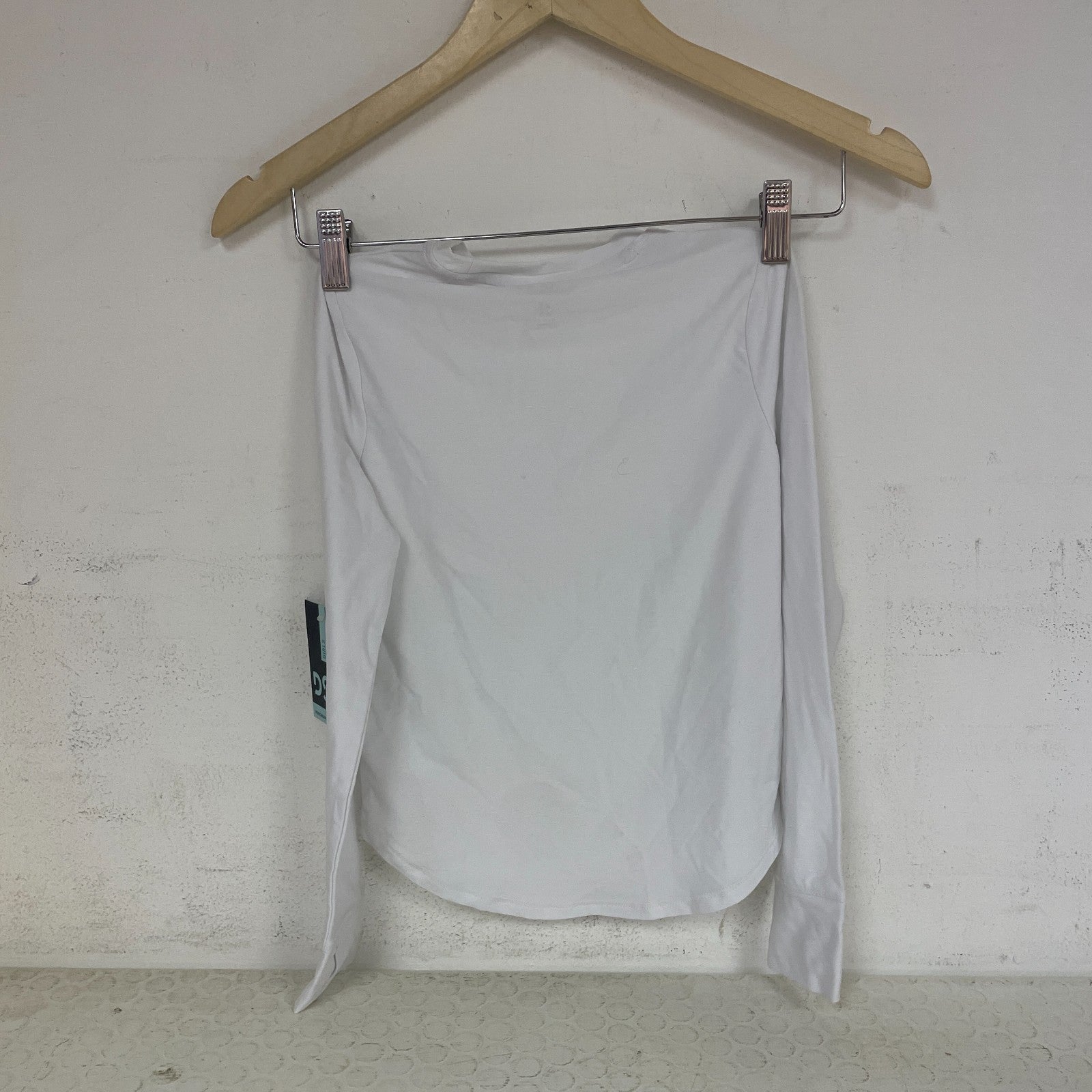 DSG Girls 365 Long Sleeve Tee White Soft Cotton Activewear Top DAG22109