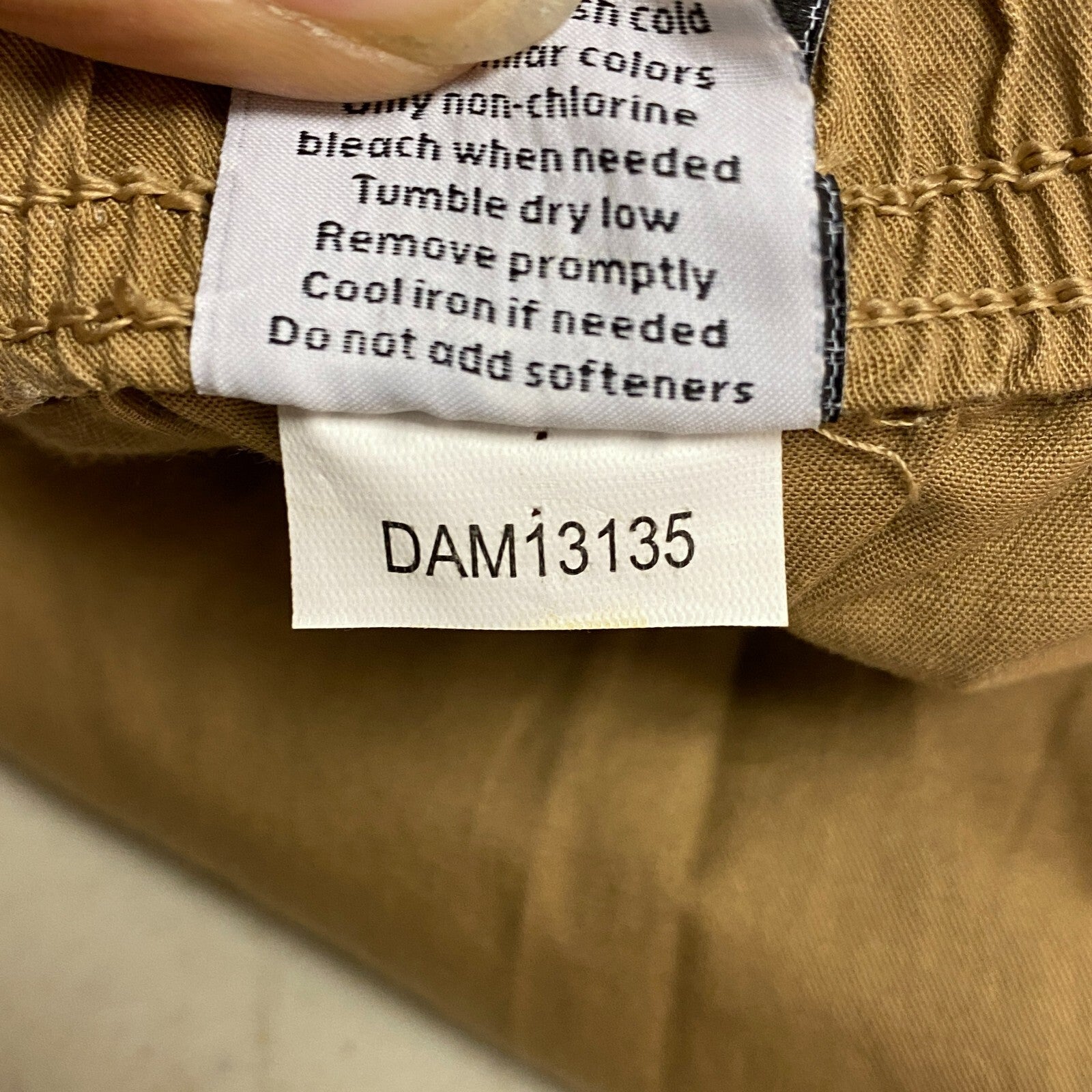 DSG Men's 6" Inseam Cotton Woven Shorts Sahara Sand Relaxed Solid Trend DAM13135