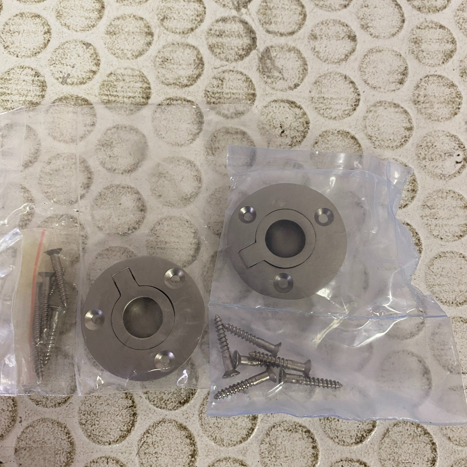 Signature Hardware 2″ Flush Cabinet Pull Brushed Nickel Model 916140-2 (2 PACK)