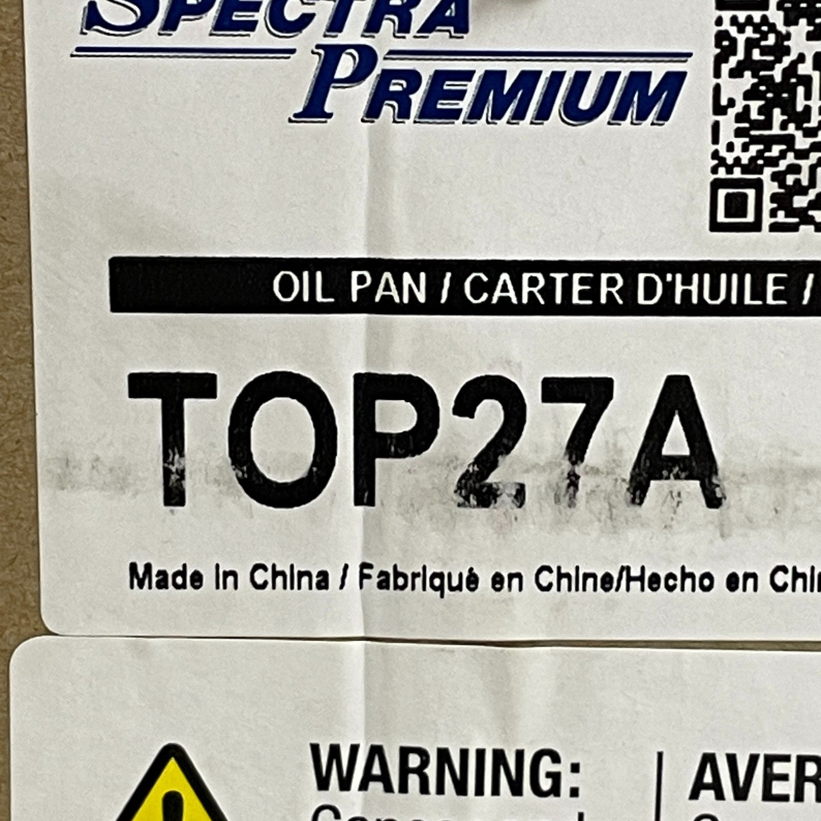 Spectra Premium Oil Pan 4.1 L M12×1.25 Drain Plug Toyota Lexus 2.4L TOP27A