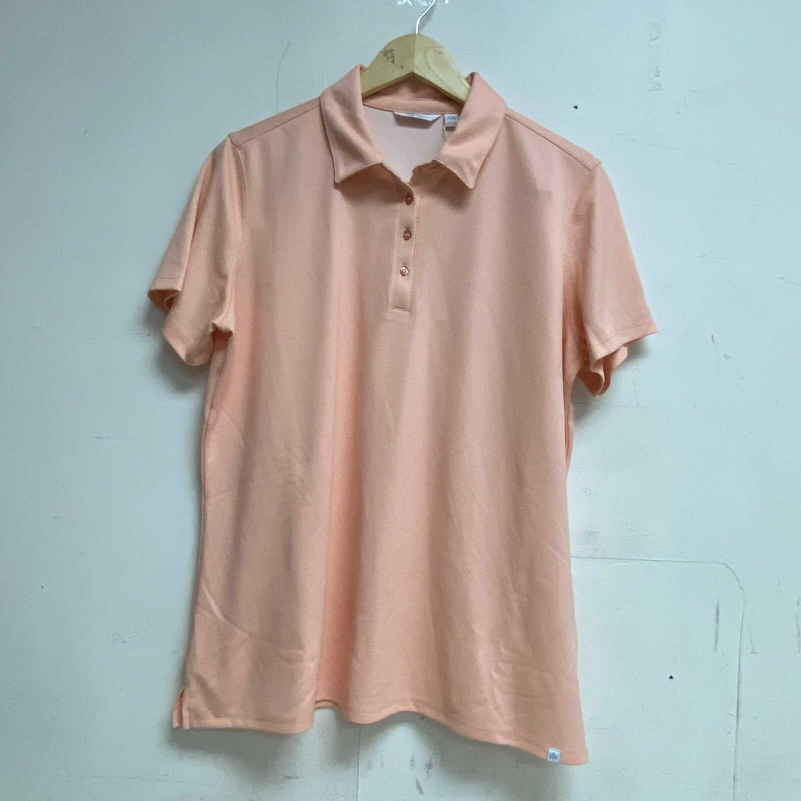 Walter Hagen Women's Jacquard Mesh Short Sleeve Golf Polo Blushing WGH11501S23