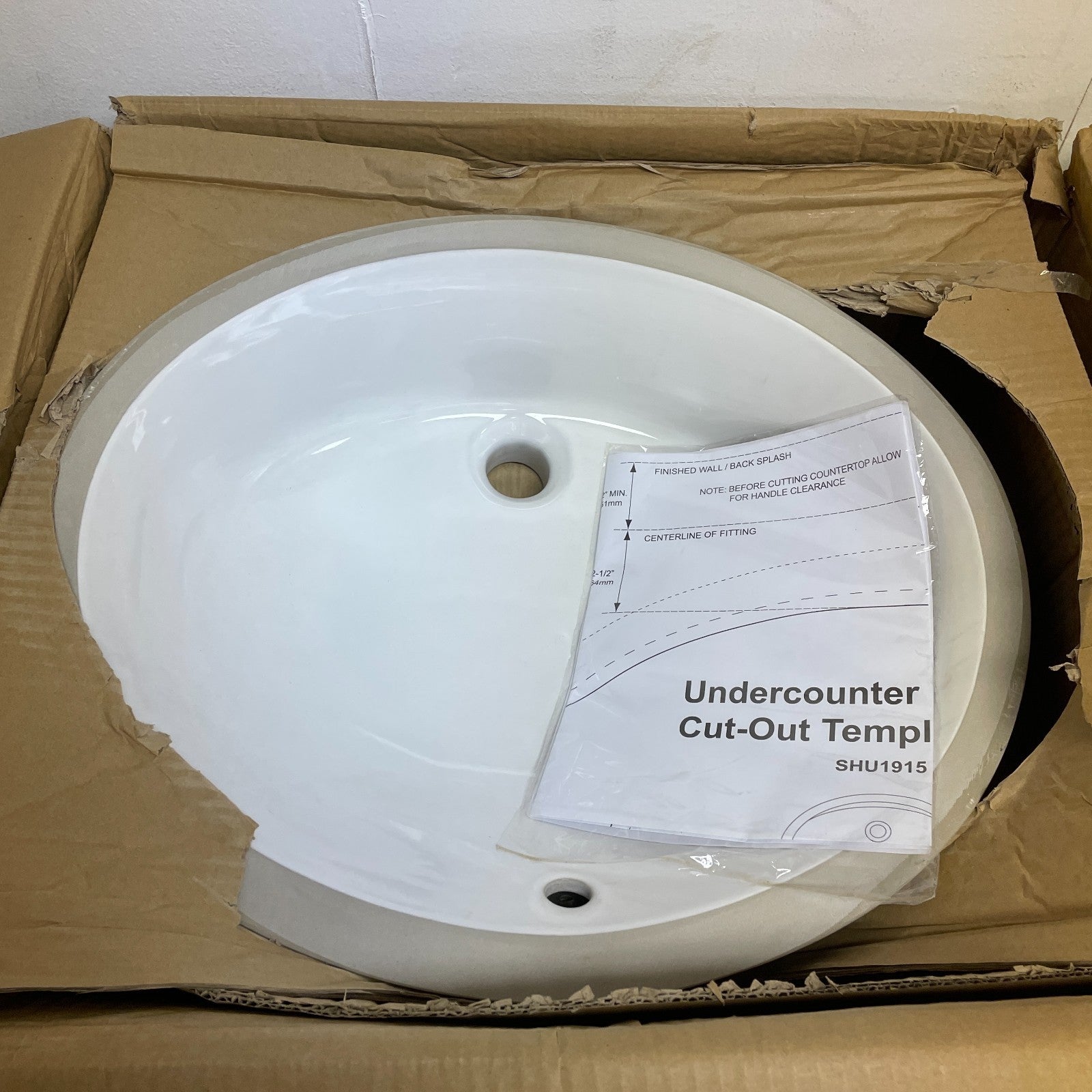 Signature Hardware 19" Mangrove White Oval Porcelain Undermount Bathroom Sink