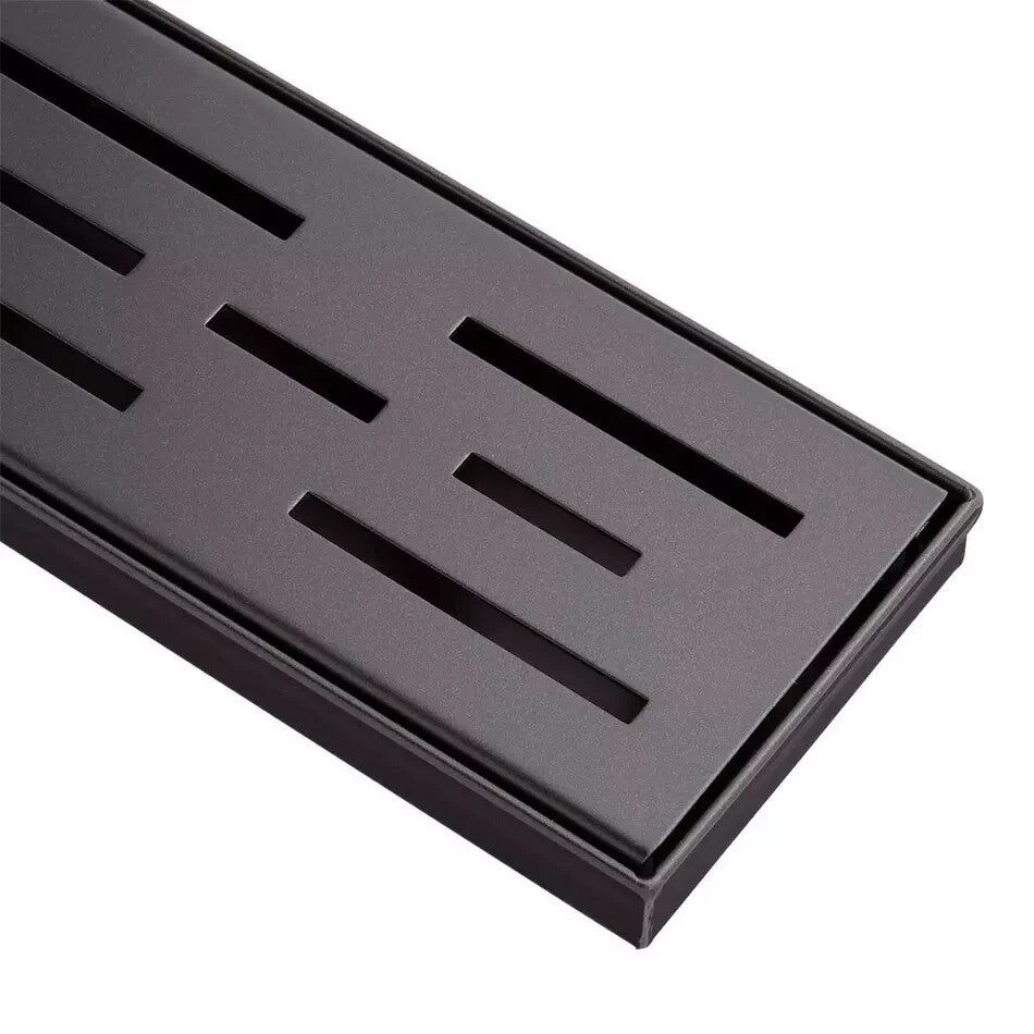 Signature Hardware 36" Effendi Linear Shower Drain - Matte Black