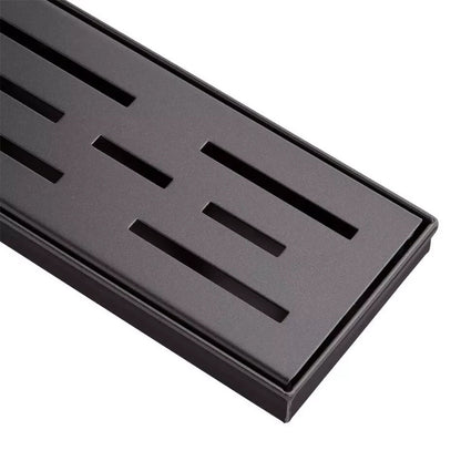 Signature Hardware 36" Effendi Linear Shower Drain - Matte Black