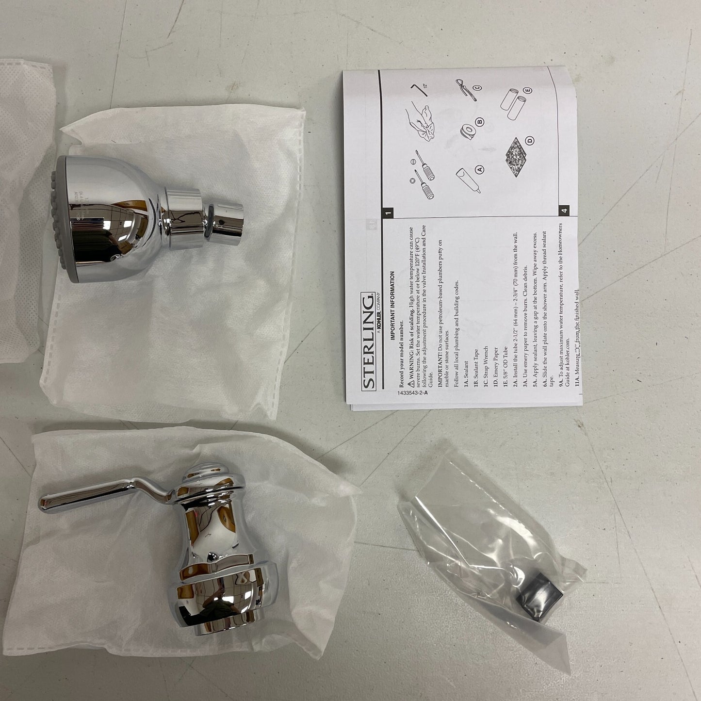 Kohler Ludington Rite‑Temp Shower Faucet Trim Set Polished Chrome TS27370‑4G‑CP