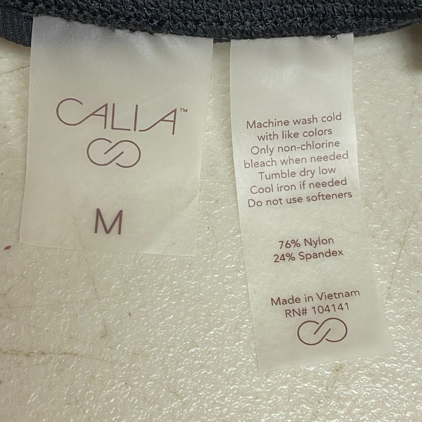 Calia Womens Mixed Rib Essential Bike Short Pure Black Solid Stylish WAX12282