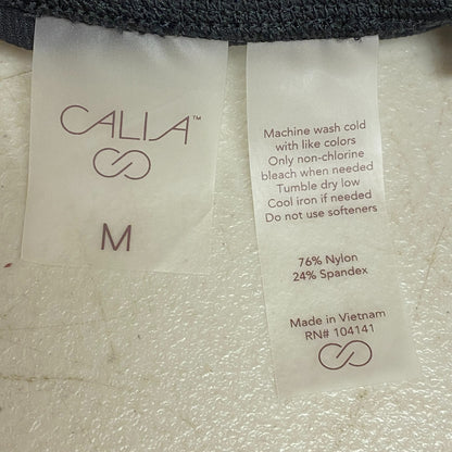 Calia Womens Mixed Rib Essential Bike Short Pure Black Solid Stylish WAX12282