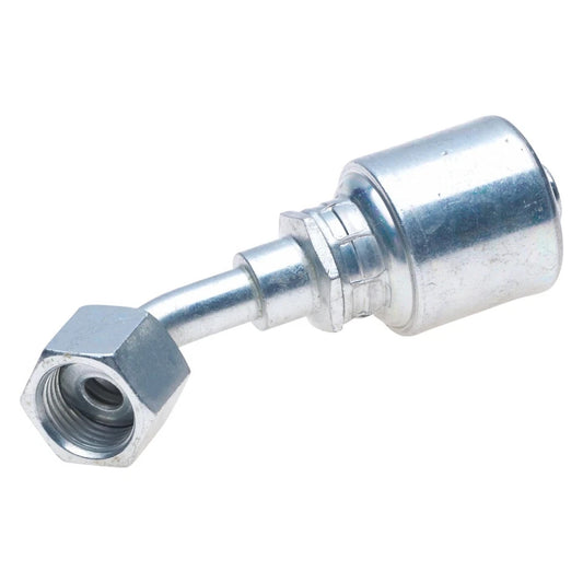 GATES MegaCrimp 1/4″ Hose x 1/4″ Female SAE 45° Flare Swivel 90° G25205‑0404