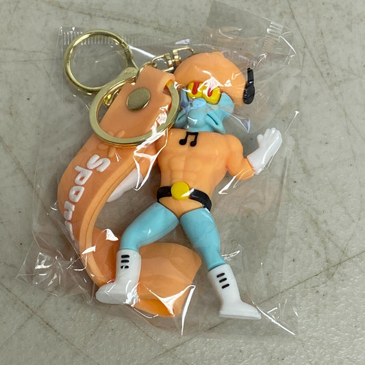 New Assorted Silicone SpongeBob SquarePants Keychain With Squidward Accessory