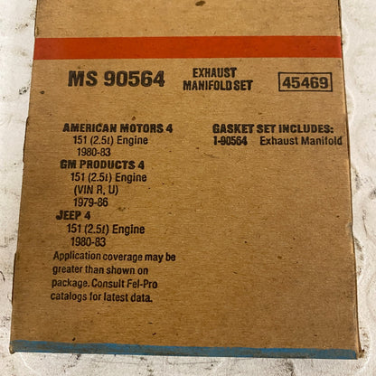FEL-PRO MS 90564 Exhaust Manifold Gasket Set 1979-86 GM Fiero 2.5L I4