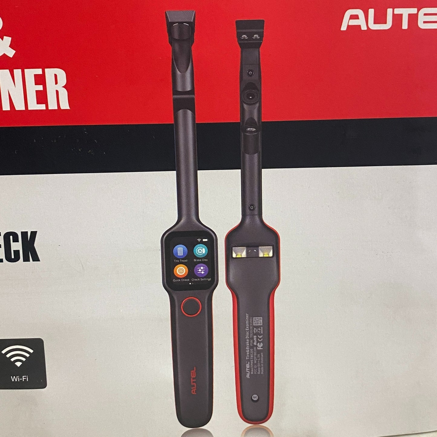 AUTEL MaxiTPMS TBE200 Laser Tire Tread & Brake Disc Wear Examiner Black