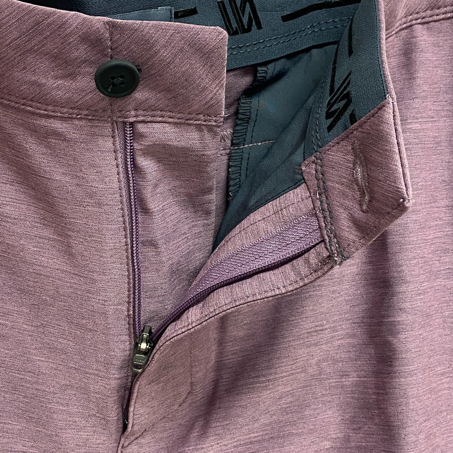 VRST Mens Core Heather 9" Inseam Golf Short Rose Blush Heather MVG20000H