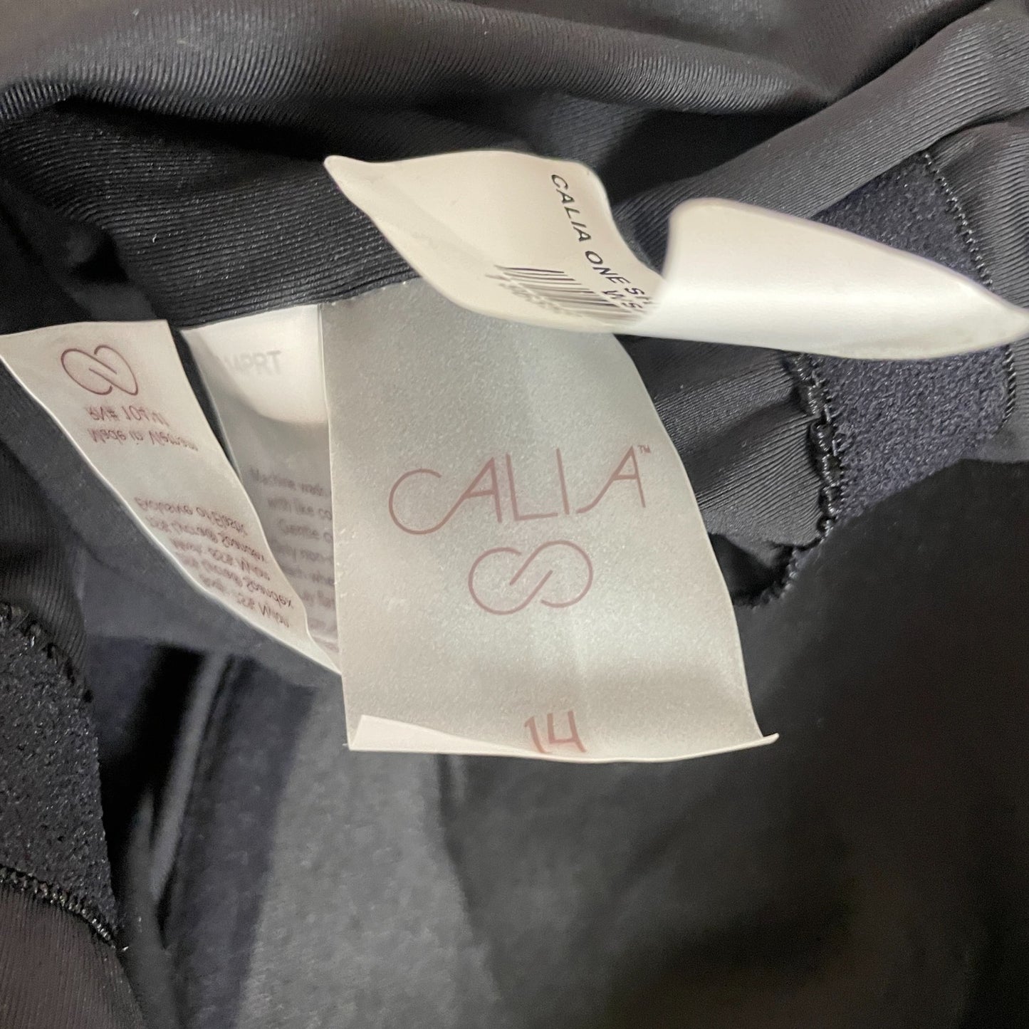 Calia Womenâs One Shoulder Power Sculpt Swim Top Rust Floral WSA22114PRT