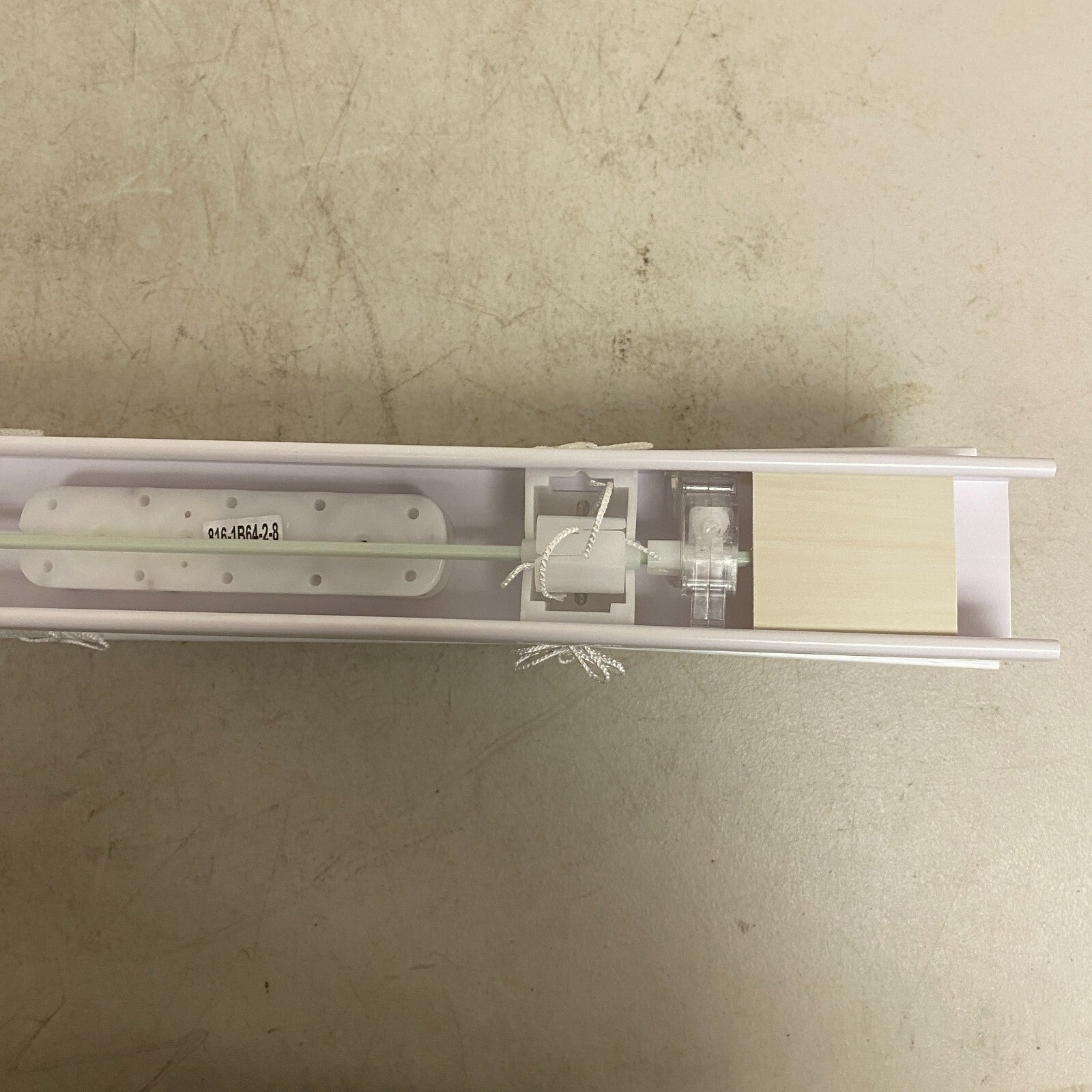 ALLEN + ROTH 2 IN ROOM DARKENING CORDLESS FAUX WOOD BLIND WHITE 29 IN X 64 IN